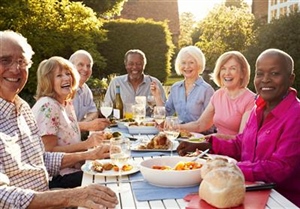 Eating with others can provide an emotional boost